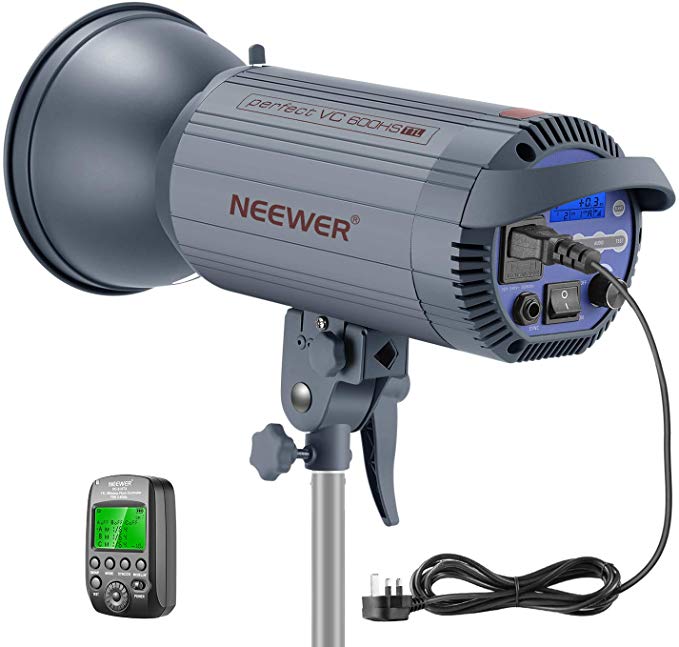 Neewer 600W TTL HSS 1/8000s GN86 Studio Strobe Flash Light Monolight With 2.4G Wireless Trigger for Sony Mirrorless Cameras,Recycle 0.6 Sec,Bowens Mount for Studio Portrait Photography(VC 600HS)