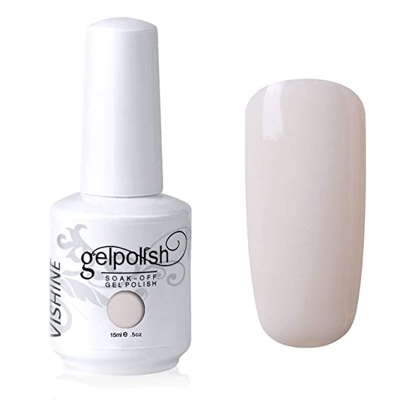 Vishine Gelpolish Professional Manicure Salon UV LED Soak Off Gel Nail Polish Varnish Color Ivory(1346)