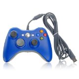 DuaFire Blue Wired USB Game Pad Controller For Xbox 360