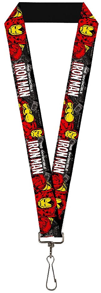 Buckle Down Marvel Comics Lanyard-1.0"-The Invincible Iron Man St