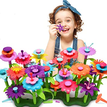 ATOPDREAM Garden Building Kits, Educational Toys Flower Garden Toys Educational Building Blocks Toy Set for Kids Gifts for 3-7 Year Old Girls Toys for 3-6 Year Old Girls (109 Pcs)