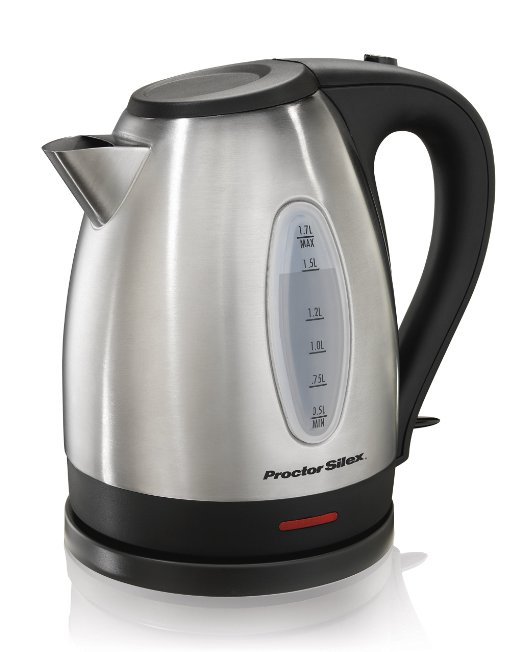 Proctor Silex 40884A Stainless Steel Electric Kettle 17-Liter