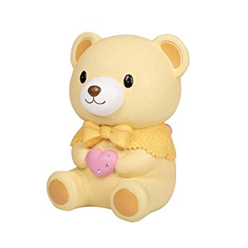 Personalized Cute Bear Piggy Bank Home Decor Ornament Gift for Girls& Boys