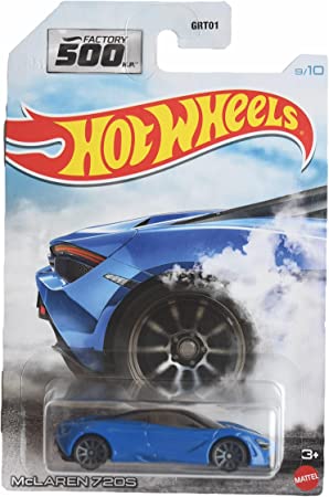 Hot Wheels McLaren 720S, [Blue] Factory 500 9/10