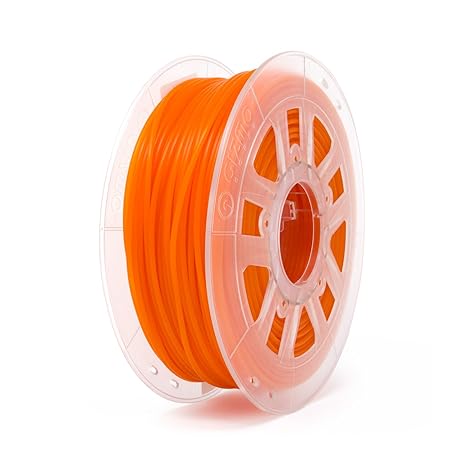 Gizmo Dorks 1.75mm PLA Filament 1kg / 2.2lb for 3D Printers, Translucent Orange