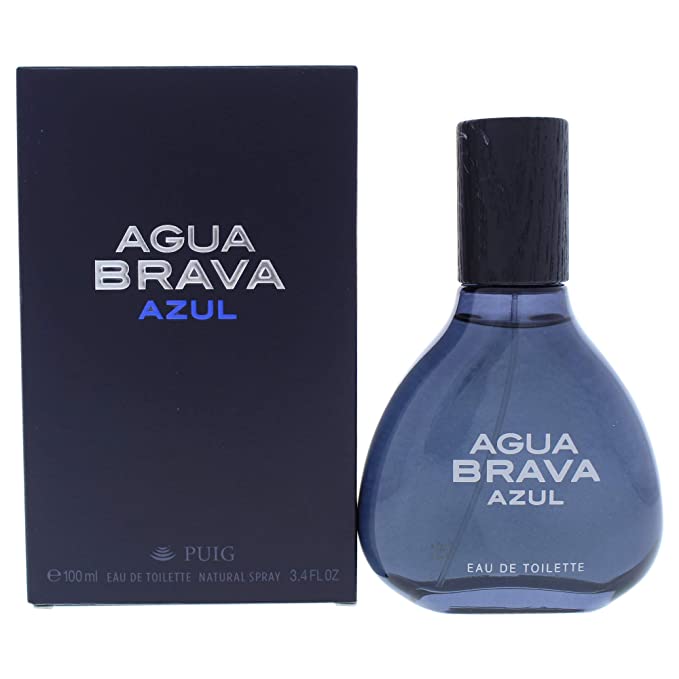 Antonio Puig Agua Brava Azul Eau De Toilette Natural Spray 100ml / 3.4oz.
