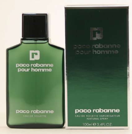 Paco Rabanne Pour Homme Eau de Toilette, 3.4 Fluid Ounce