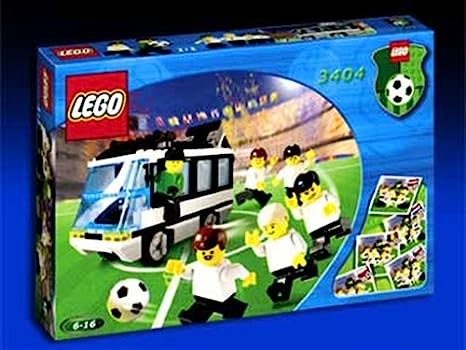 LEGO Sports Soccer Team with Black Bus Transport