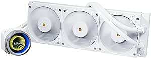 Lian Li Galahad II Trinity Performance 360 - AIO - CPU Liquid Cooler 360mm - Daisy-chainable Radiator LCP Fans - Intel LGA 1700, 1200, 115X, AMD AM5/AM4 Sockets - White - GA2P36W.US1