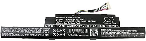 Replacement Battery for Acer AS16B5J,AS16B8J, Fit Model Acer Aspire E5-575G-53VG,Aspire E5-575-33BM. 5200mAh,11.10V, Li-ion