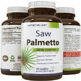 Natural Saw Palmetto Supplement - For Hair Loss  Testosterone Support - Pure Berry Extract - Powder in Food-Grade Capsules - Rapid Absorption  Fast Acting - USA Made - Guaranteed by Huntington Labs