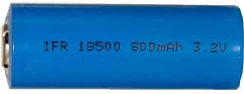 18500 3.2 Volt LiFePO4 Battery (800 mAh)