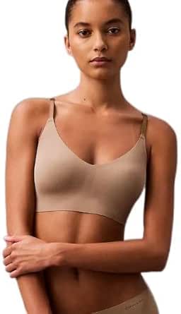 Calvin Klein Women's Invisibles Comfort Lightly Lined Seamless Wireless Triangle Bralette Bra