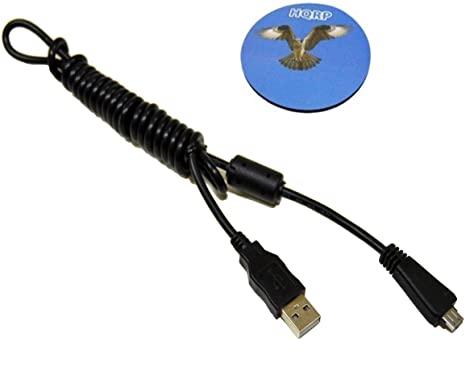 HQRP USB Data Cable Cord Compatible with Sony Cyber-Shot DSC-HX100V, DSC-HX7V, DSC-HX9V, DSC-HX7, DSC-HX9, DSC-HX100 Digital Camera   HQRP Coaster