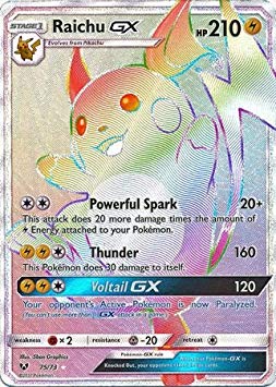 Raichu-GX - 75/73 - Secret Rare - Sun & Moon: Shining Legends