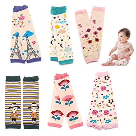 Sept.Filles Baby and Toddler Leg Warmers 3.15'' x 11.8'' Packs of 6