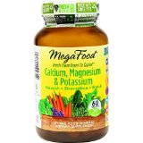 MegaFood - Calcium Magnesium and Potassium Supports Healthy Bones and Muscles 60 Tablets Premium Packaging