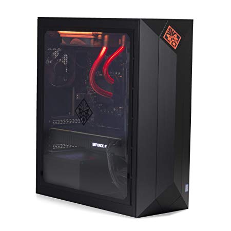 2020 Latest ELUK OMEN Obelisk Gaming Desktop PC (Liquid Cooled Intel i7-9700K CPU, NVIDIA RTX 2060 Super 8GB GPU, Z390 Mobo, 750 Watt PSU, Windows 10 Home, 512GB NVMe SSD   1TB HDD, 16GB RAM)