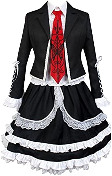 UU-Style Danganronpa V3 Celestia Ludenberg Dress Cosplay Costume Halloween Suit Uniform Outfit for Women