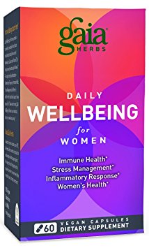 Gaia Herbs Daily Wellbeing Supplement for Women, 60 Count