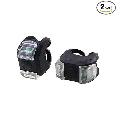 Bike Light Waterproof LED Bicycle Lights 3 Modes Super Bright Bike Headlight Lighting Headlamp Riding Cycling Sleek And Rugged No Tools Needed Easy To Mount 2 Lights Included Black Only