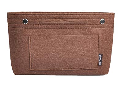 Vercord Felt Tote Handbag Purse Pocketbook Organizer Insert Divider Shaper Bag in Bag