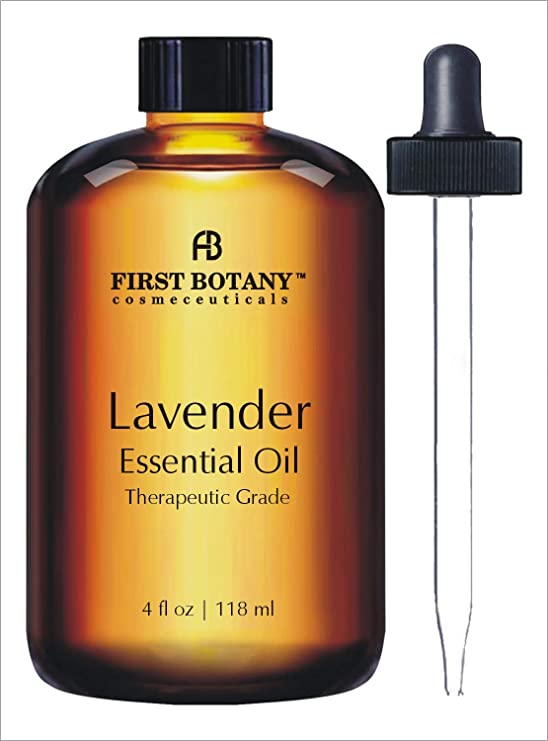 First Botany Cosmeceuticals Lavender Oil with a Glass Dropper, 4 oz (Natural Isolates)