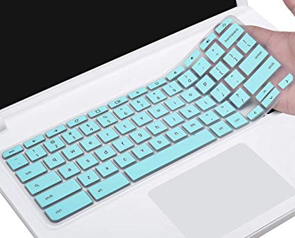 Keyboard Cover Compatible 2019 2018 ASUS Chromebook C523NA 15.6" / ASUS Chromebook C423NA 14" / ASUS Chromebook Flip C302 C302CA-DH54 C302CA-DHM4 12.5" Chromebook, Mint Green