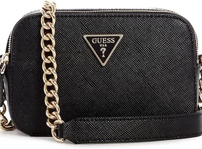 GUESS womens Noelle Crossbody Camera, Black, one size US