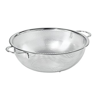 Oggi 5637.0 Perforated 9.25-inch Stainless Steel Colander with Handles