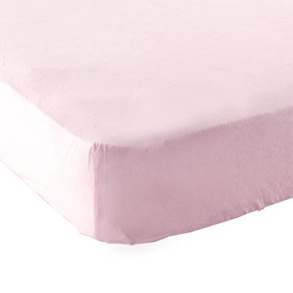Luvable Friends Fitted Pack N Play Sheet, Pink