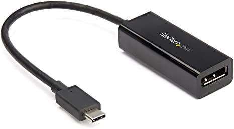 StarTech.com USB C to DisplayPort Adapter - 8K/5K/4K USB Type C to DP 1.4 Alt Mode Video Converter - HBR3/DSC/HDR - 8K 60Hz Thunderbolt 3 Compatible DisplayPort Monitor Display Adapter (CDP2DP14B)