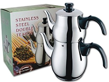 Stainless Steel Double Teapot / Samovar / Tea Maker