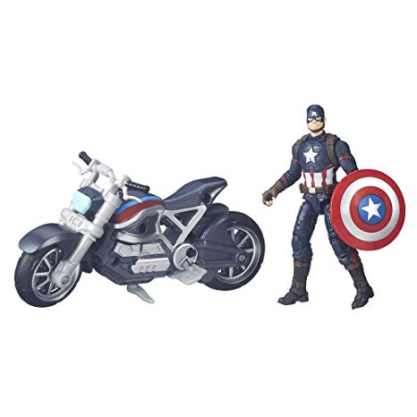 Marvel Legends Series Captain America and Motorcycle