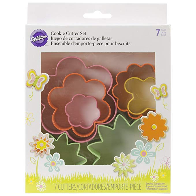 Wilton Cookie Cutter 7 Piece Metal Mini Garden