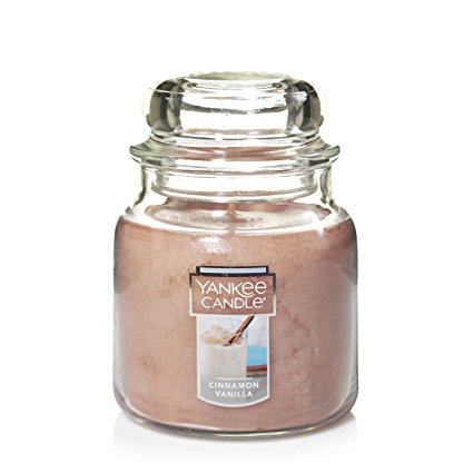 Yankee Candle Medium Jar Candle, Cinnamon Vanilla