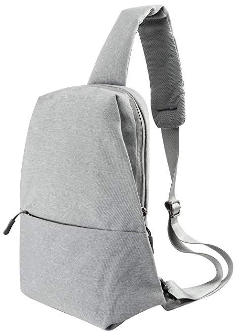 Sling Bag Chest Shoulder Backpack Crossbody Bags for Men Women Travel Outdoors（Grey）
