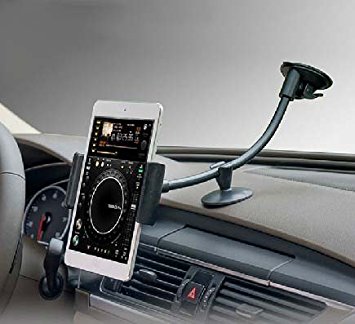 Car Dashboard Windshield Suction Mount,Two Clip for 3.5"-5.5" iPhone and 7-8 Inch Tablets iPad Mini