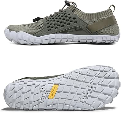 NORTIV 8 Men's Water Shoes Lightweight Quick Dry Barefoot Aqua Shoes