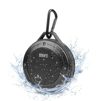 MIFA F10 IP56 Outdoor Bluetooth 4.0 Speaker Gray Color,Built-in mic,Rechargeable battery,5Hours Playtime,3W,DSP Chipset,Metal Rubber Housing,Shock Resistance,Water Proof,For Iphone,Samsung And Other Smartphones And Music Players