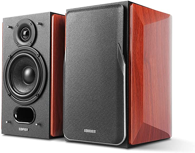 Edifier P17 Passive Bookshelf Speakers - 2-way Speakers with Built-in Wall-Mount Bracket - Perfect for 5.1, 7.1 or 11.1 side / rear surround setup - Pair - Needs amplifier or receiver to operate