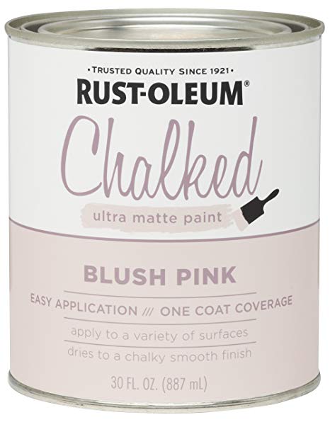 Rust-Oleum 285142 Ultra Matte Interior Chalked Paint 30 oz,  Blush Pink