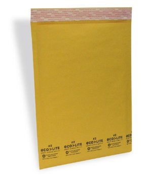 Ecolite #2 8.5x12 Kraft Bubble Mailers Padded Envelopes, Pack of 100