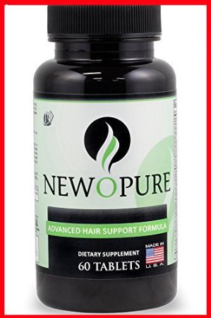 Newopure BEST Hair Growth Support Vitamins  Hair Skin and Nails - Women and Men - Ultimate Hair Supplement and DHT Blocker w Biotin Saw Palmetto Fo-Ti Addresses Hair Loss Thinning and Lack of Regrowth
