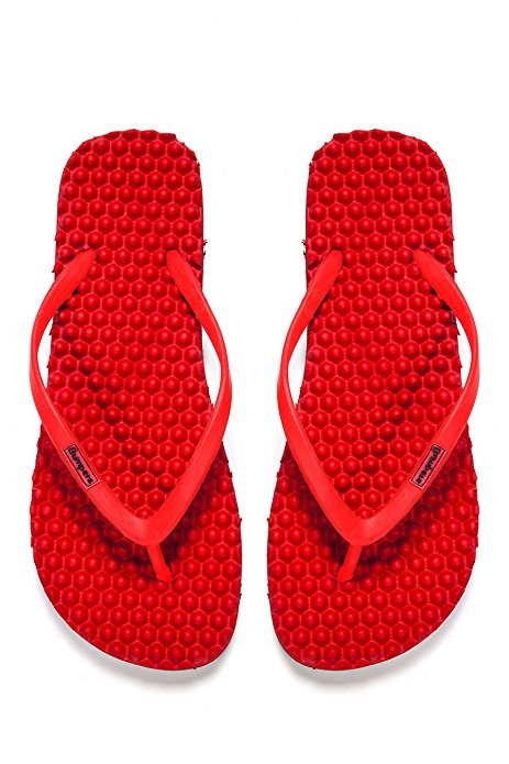 Bumpers Massage Flip Flops for Women and Young Slim Fit, Eco-Friendly, Anti Slipping Comfort flat Sandals