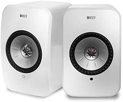 KEF LSX - Wireless Active Stereo Speakers with Bluetooth and Wifi Multiroom connectivity, Gloss White