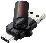 SanDisk Ultra 32 GB Dual USB Flash Drive USB 30 Type C Connector