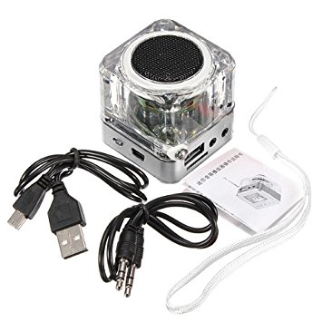 Portable Mini Digital Speaker (Silver TT-028)