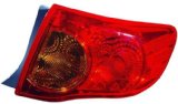 Toyota Corolla Replacement Tail Light Assembly on Body - Passenger Side