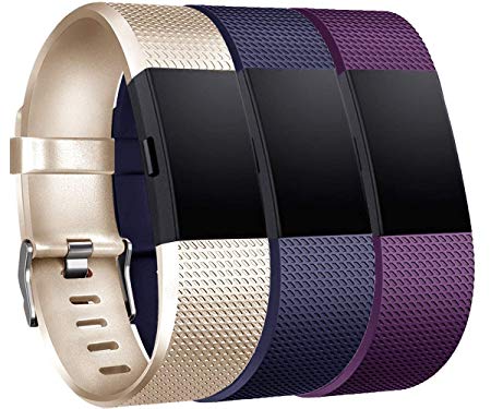 Tobfit Compatible for Fitbit Charge 2 Bands, Sport Replacement Bands Compatible for Fitbit Charge 2 Wristbands, Small/Large